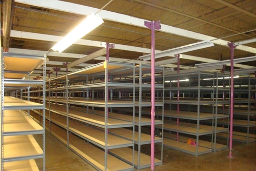 Used Boltless Shelving With Wood Decks - 48